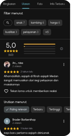 Rating Google 4